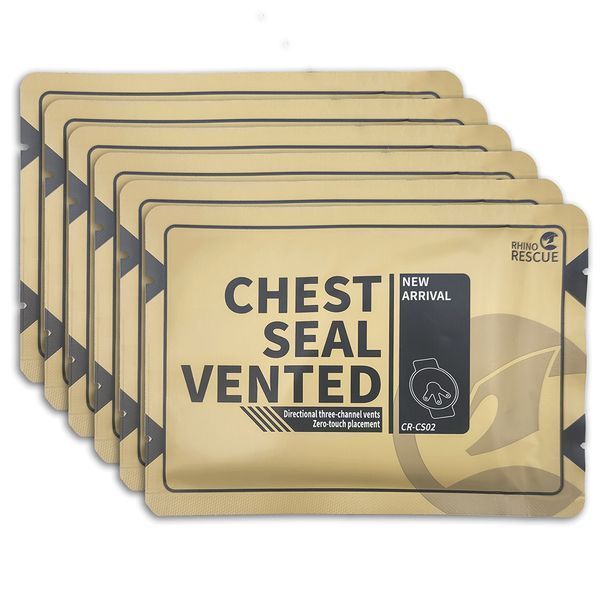 Вентилируемый окклюзионный клапан Rhino Rescue Chest Seal 6 inch 6 фото