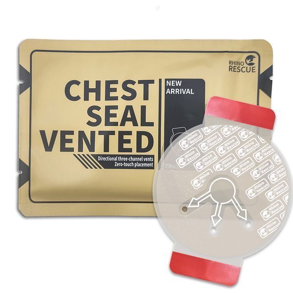 Вентилируемый окклюзионный клапан Rhino Rescue Chest Seal 6 inch 6 фото