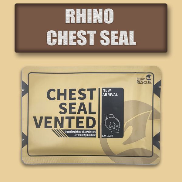 Вентилируемый окклюзионный клапан Rhino Rescue Chest Seal 6 inch 6 фото