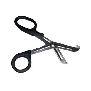 Медицинские ножницы, ножницы парамедицинские, черного цвета. Trauma Scissor 16,5см 8 фото