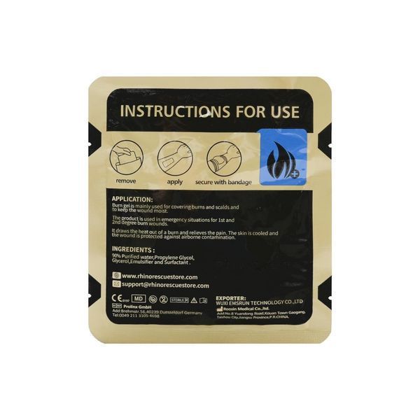 Салфетка гелевая противоожоговая Burn Dressing 10*10cm 16 фото