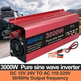 Інвертор EA SUN POWER 3000W 12v 220v 50hz чиста синусоїда 22 фото