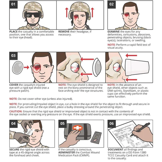 Защита для глаз RHINO 1ШТ Eye Shield 7,5SM X 6SM 7G 00000003 фото
