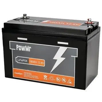 Акумулятор PowMr 100AH 12.8V (1200W*h) LiFePO4 (для будинку, котла, сонячних батарей) 3243242 фото